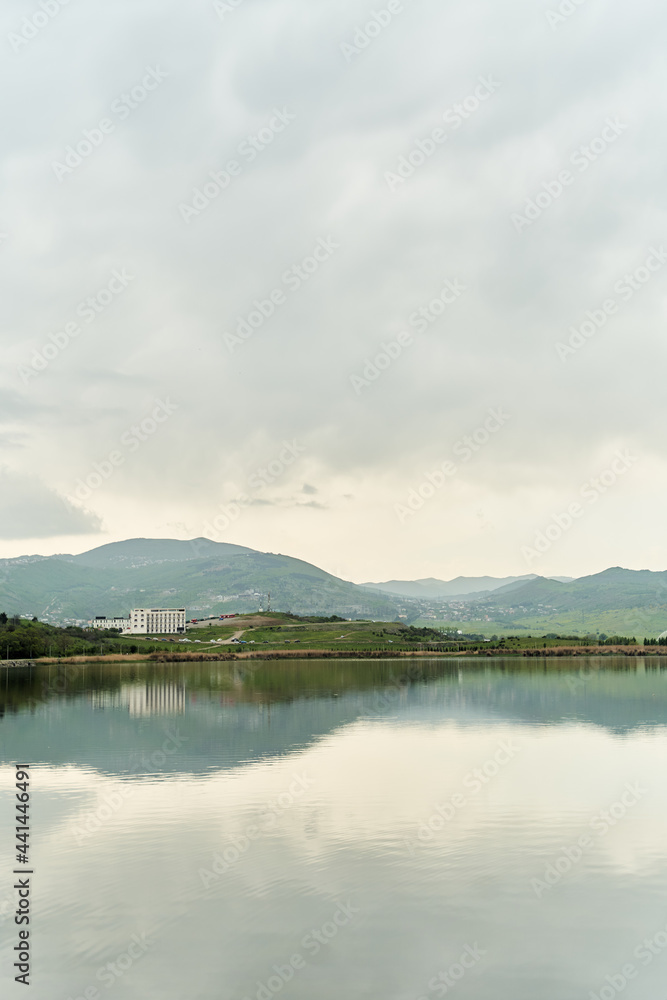 View of the beautiful lake Lisi. Lisi Park in Tbilisi, Georgia