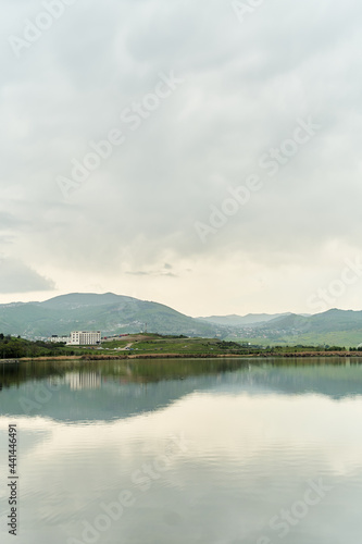 View of the beautiful lake Lisi. Lisi Park in Tbilisi  Georgia