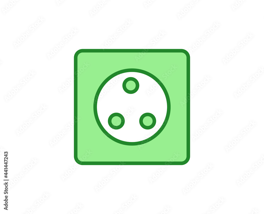 Line Power socket icon isolated on white background. Outline symbol for website design, mobile application, ui. Electronics pictogram. Vector illustration, editorial stroсk. Line Power socket icon isolated on white background. Outline symbol for website design, mobile application, ui. Electronics pictogram. Vector illustration, editorial stroсk.