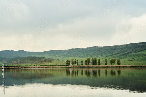 View of the beautiful lake Lisi. Lisi Park in Tbilisi, Georgia photo