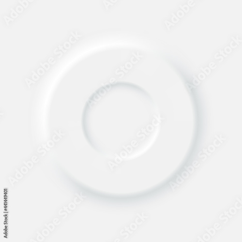 Abstract background illustration in gray neomorphism style. Minimal wallpaper, backdrop.