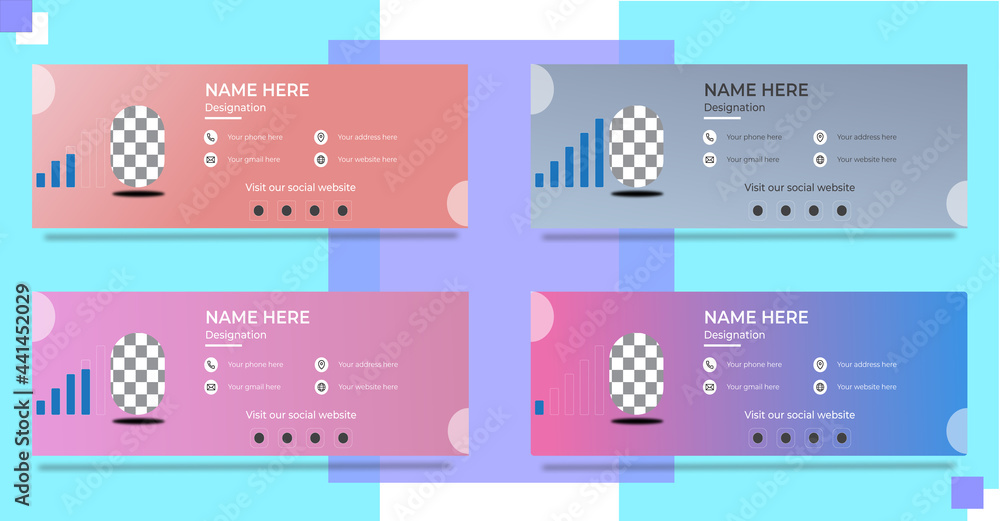 Bundle Creative and Corporate Email Signature or Social Media Cover Photo Bundle Creative and Corporate Email Signature or Social Media Cover Photo