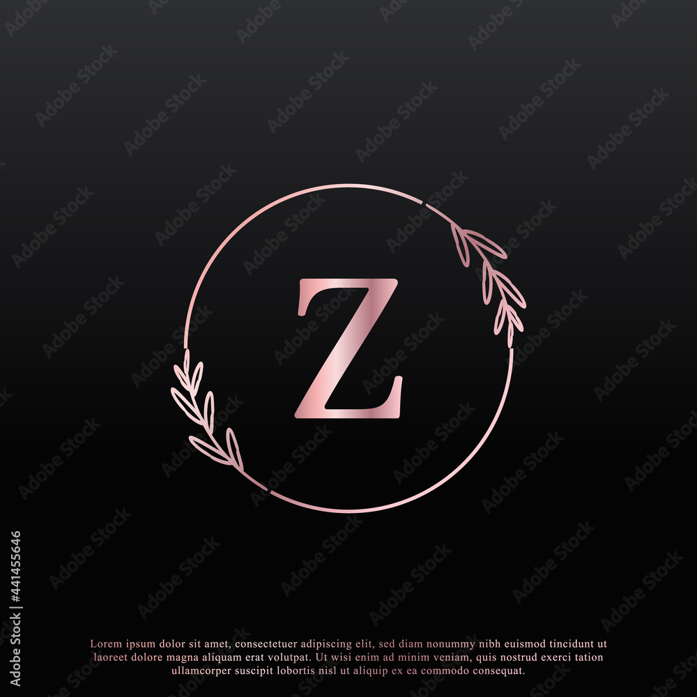 Elegant Z Letter Circle Floral Logo with Creative Elegant Leaf Monogram Branch Line and Pink Black Color. Usable for Business, Fashion, Cosmetics, Spa, Science, Medical and Nature Logos. Elegant Z Letter Circle Floral Logo with Creative Elegant Leaf Monogram Branch Line and Pink Black Color. Usable for Business, Fashion, Cosmetics, Spa, Science, Medical and Nature Logos.