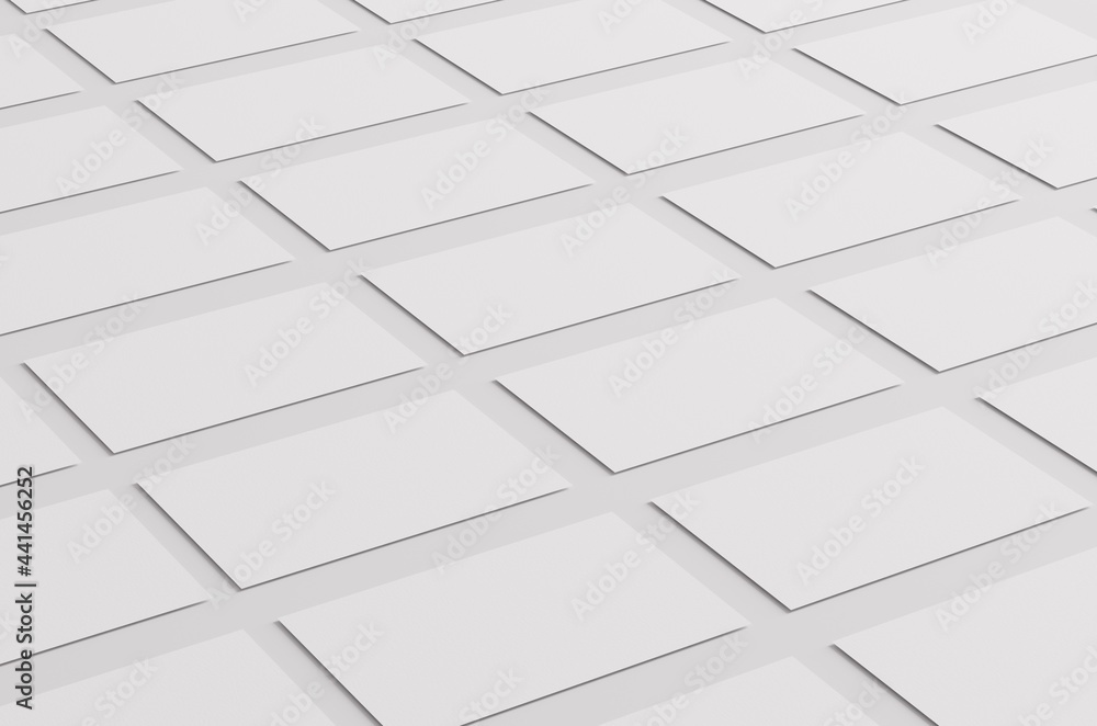Business Card Mock-Up (85x55mm) 3D Illustration Business Card Mock-Up (85x55mm) 3D Illustration