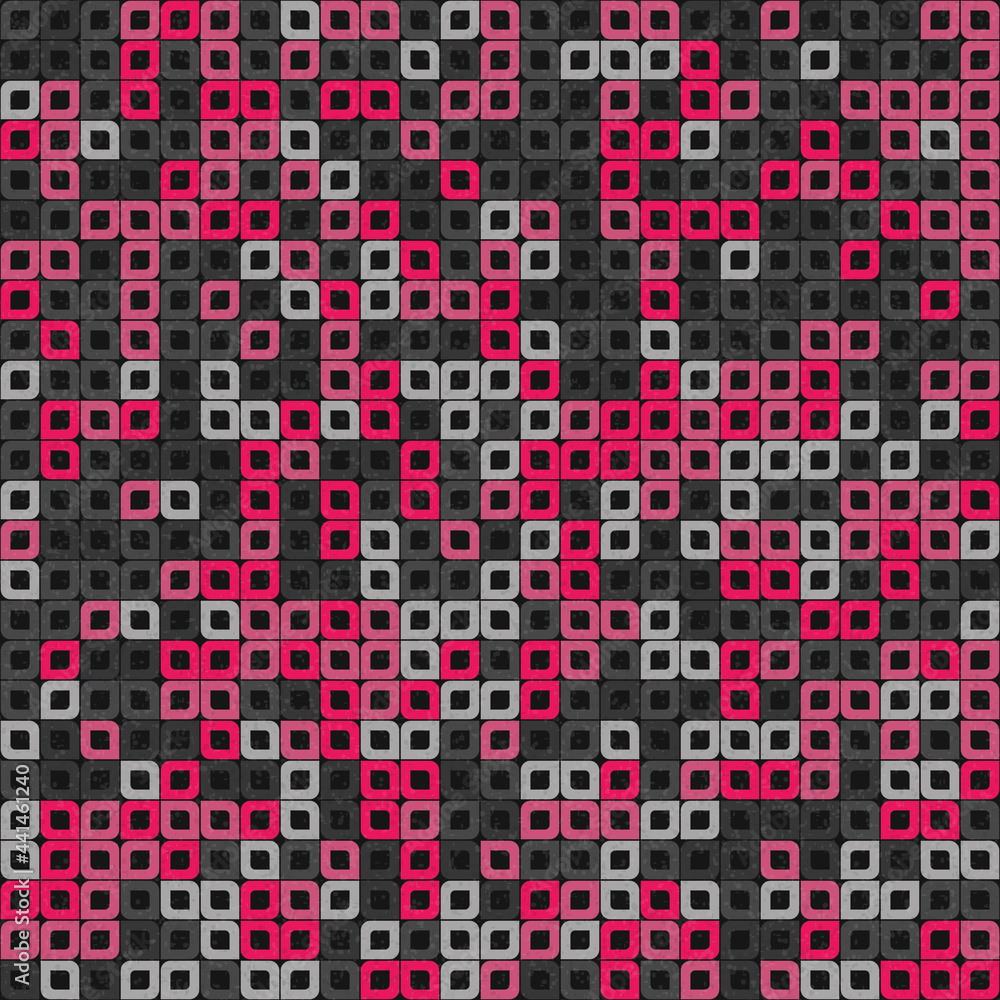 Fototapeta premium Abstract Geometric Pattern generative computational art illustration