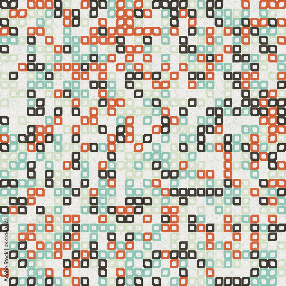 Naklejka premium Abstract Geometric Pattern generative computational art illustration