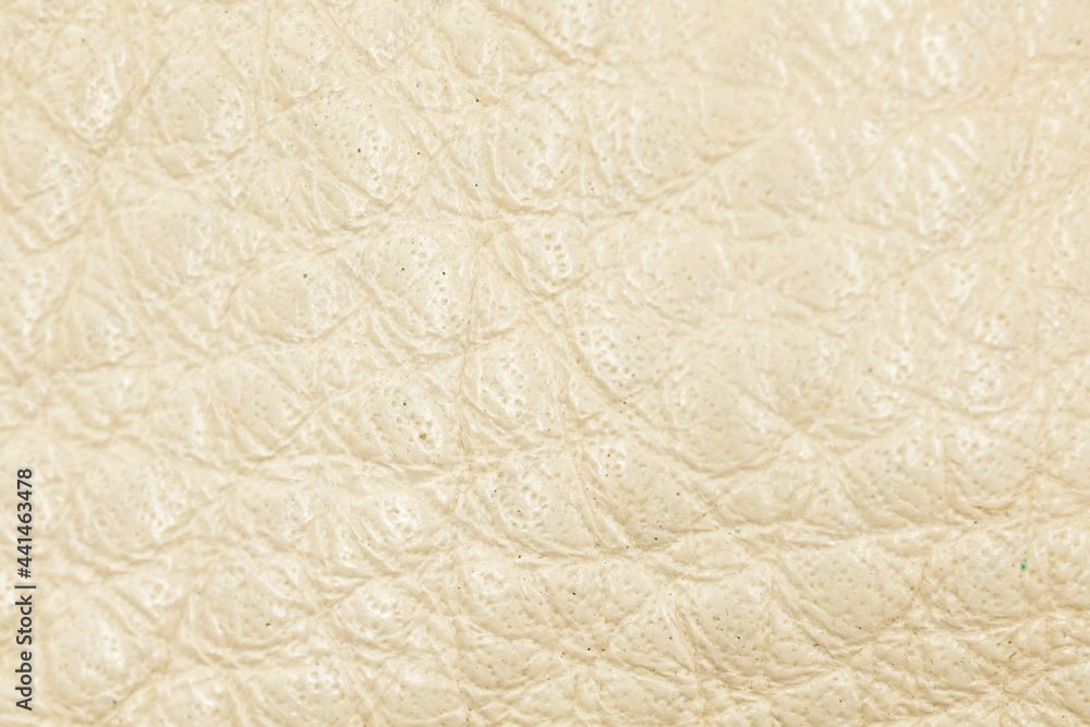 Beige leather texture and background close-up photo, high detailed surface Beige leather texture and background close-up photo, high detailed surface