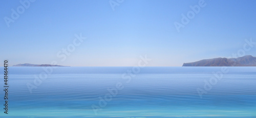 Wide tropical beach banner background