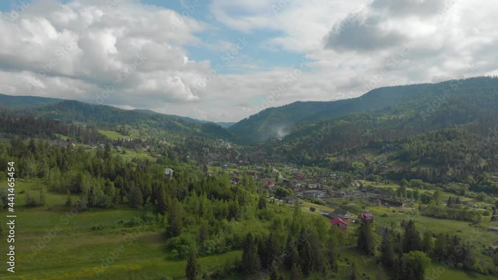 The forest is on fire aerial drone view The forest is on fire aerial drone view