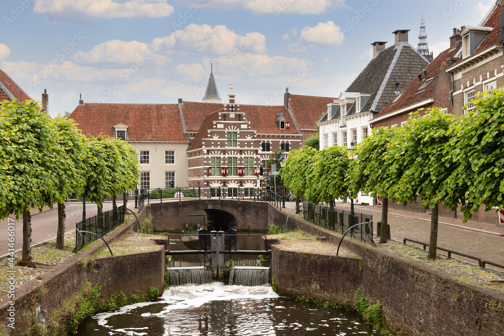 A small lock in the center of Amersfoort.