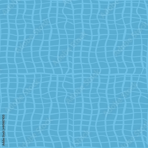 Top view swimming pool tiles texture seamless pattern. Vector flat background.