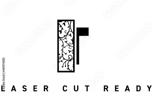 Laser cut Cyrillic буква Г Ornamental Decorative Alphabet die cut cutting
