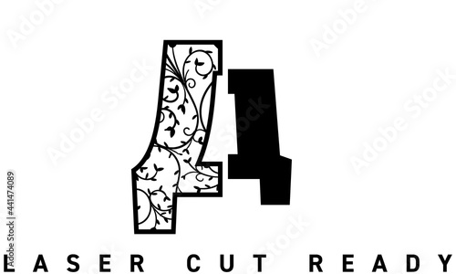 Laser cut Cyrillic буква Д Ornamental Decorative Alphabet die cut cutting