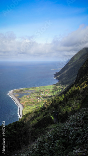 The landscape of Sao Jorge Island in the Azores
