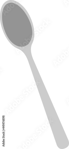 Vector emoticon illustration of a teaspoon or spoon