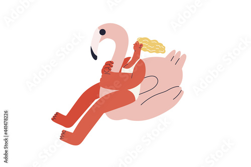 Beach resort activities, modern flat vector illustration