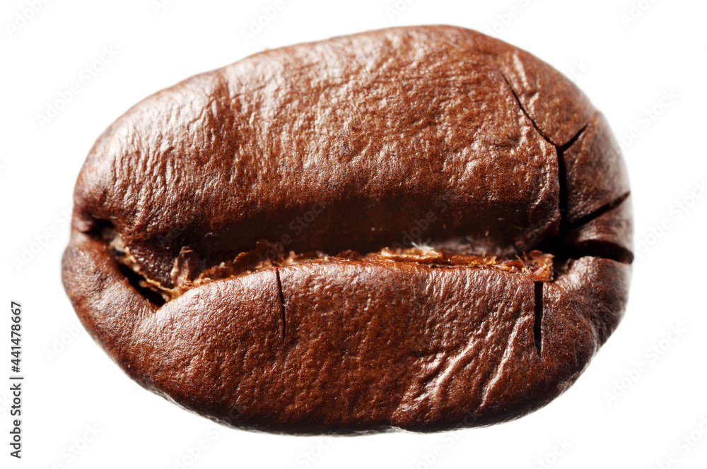 Naklejka premium Coffee beans isolated on white background