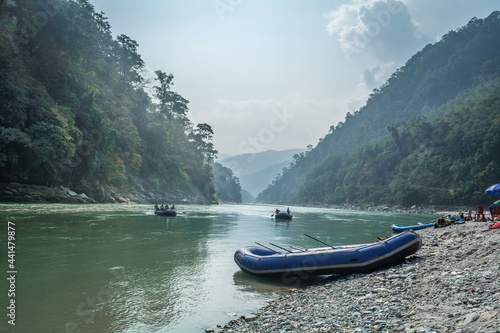 Rafting at Tiveni Sangam, Darjeeling, West Bengal, India