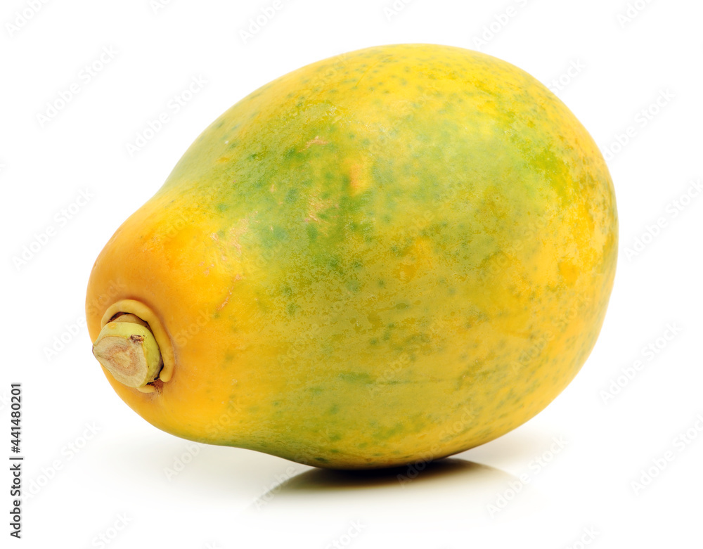 Papaya fruit isolated on a white background Papaya fruit isolated on a white background