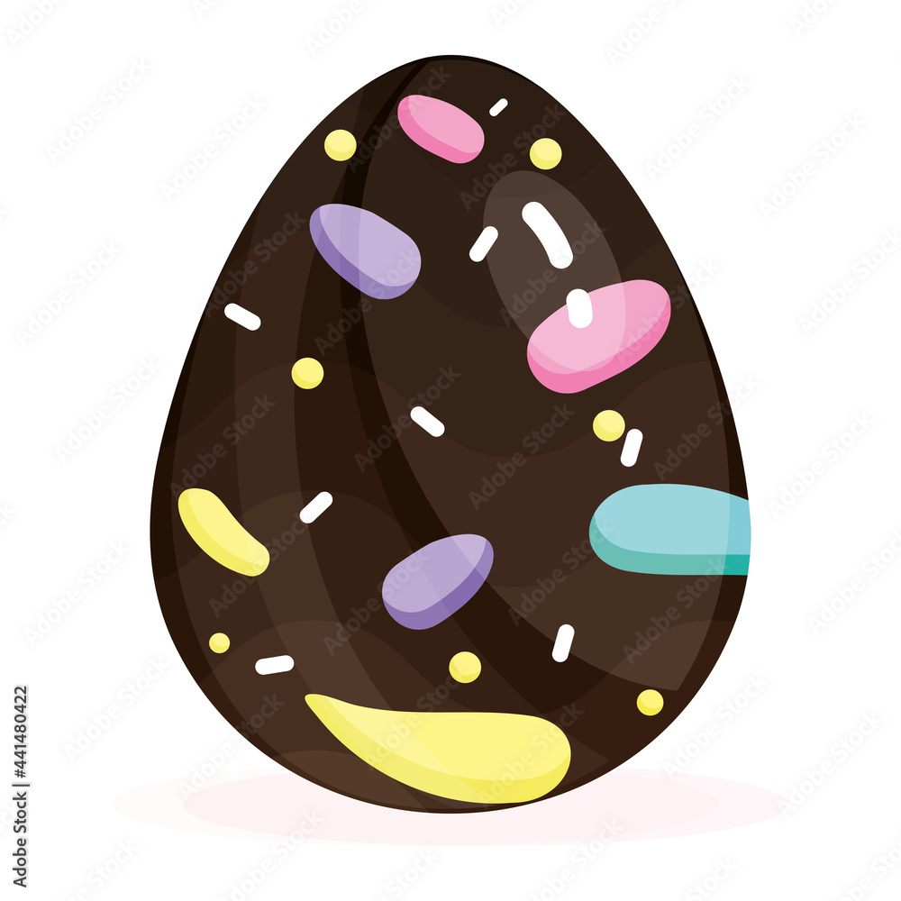 Isolated colored easter egg Spring season Isolated colored easter egg Spring season