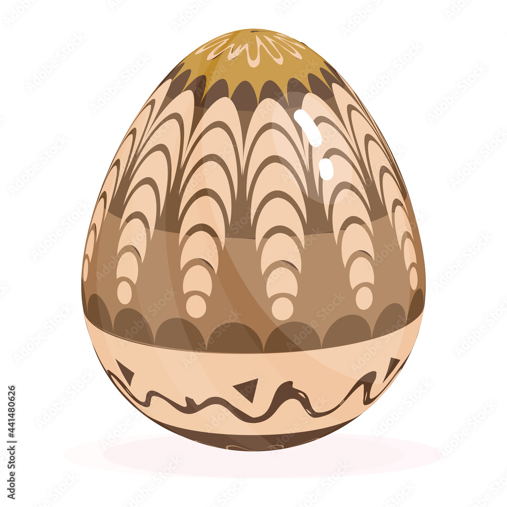 Isolated colored easter egg Spring season Isolated colored easter egg Spring season
