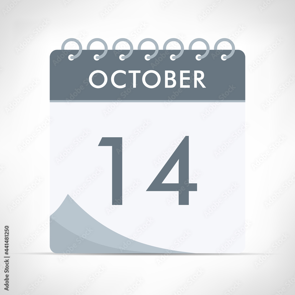 October 14 - Calendar Icon