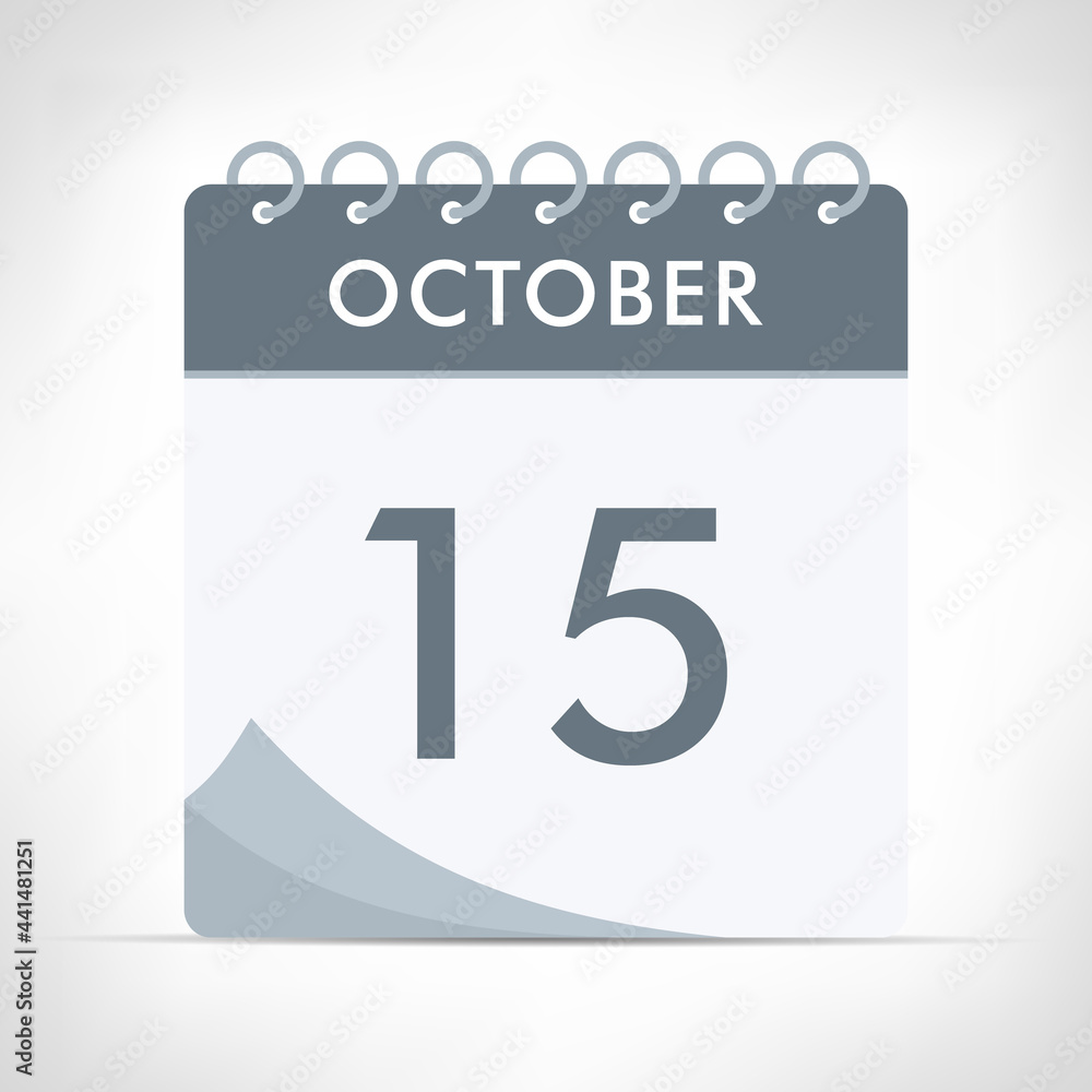 October 15 - Calendar Icon