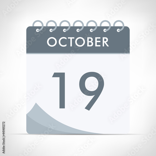 October 19 - Calendar Icon