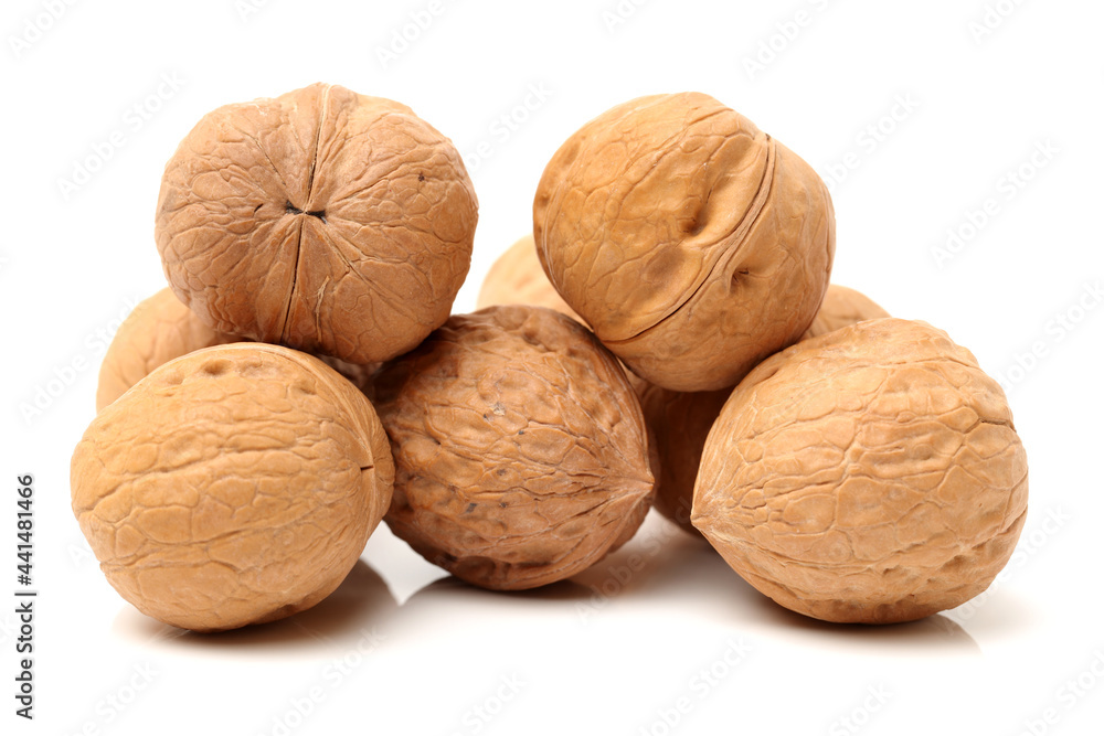 walnuts isolated on white background walnuts isolated on white background