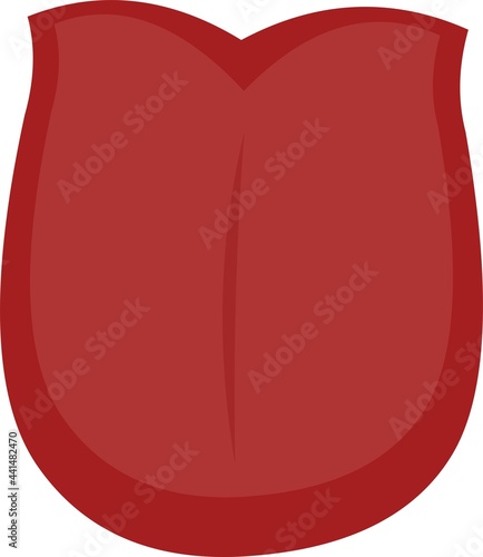 Vector illustration of a cartoon tongue emoticon
