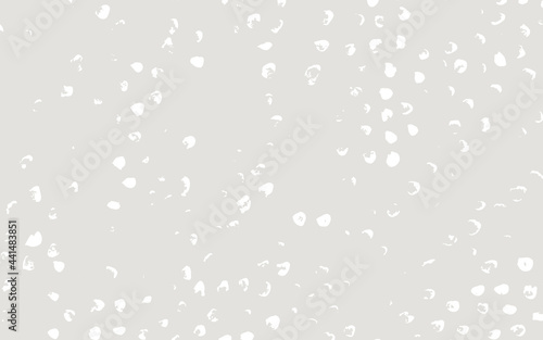 Randomly placed polka dots, hand drawn spots seamless vector pattern. Scattered big and small circles, points in various sizes. Background. Decorative grunge design tiles.