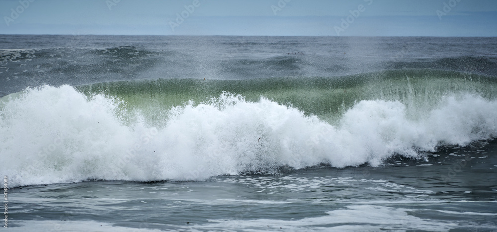 crashing wave on the beach
