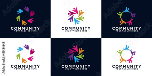 collection of logos for groups of people, communities and work teams