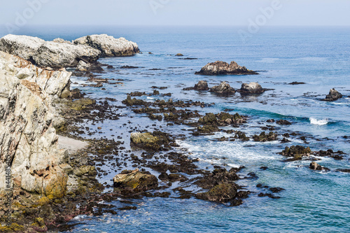 Rocky coast of the sea