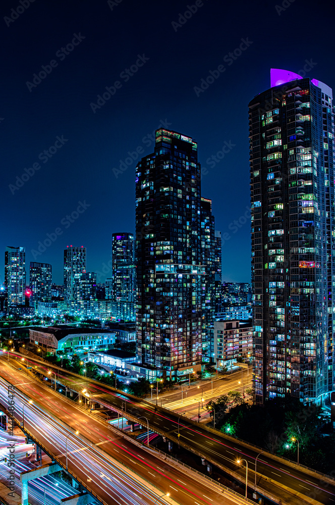 Fototapeta premium Night city view