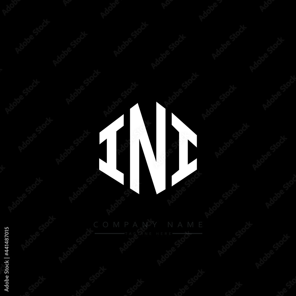INI letter logo design with polygon shape. INI polygon logo monogram. INI cube logo design. INI hexagon vector logo template white and black colors. INI monogram. INI business and real estate logo. INI letter logo design with polygon shape. INI polygon logo monogram. INI cube logo design. INI hexagon vector logo template white and black colors. INI monogram. INI business and real estate logo.