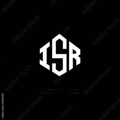 ISR letter logo design with polygon shape. ISR polygon logo monogram ...