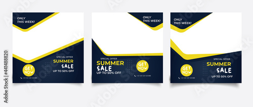 Special Offer Summer sale social media promotion and social media
