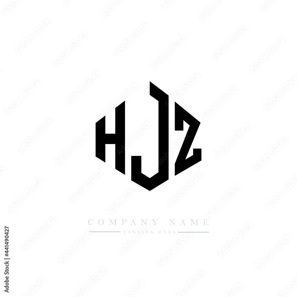 HJZ letter logo design with polygon shape. HJZ polygon logo monogram. HJZ cube logo design. HJZ hexagon vector logo template white and black colors. HJZ monogram. HJZ business and real estate logo. 