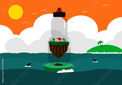 Paisaje Diseño Plano