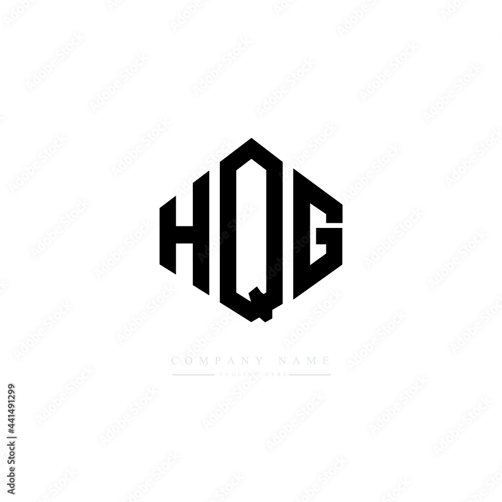 HQG letter logo design with polygon shape. HQG polygon logo monogram. HQG cube logo design. HQG hexagon vector logo template white and black colors. HQG monogram. HQG business and real estate logo. 