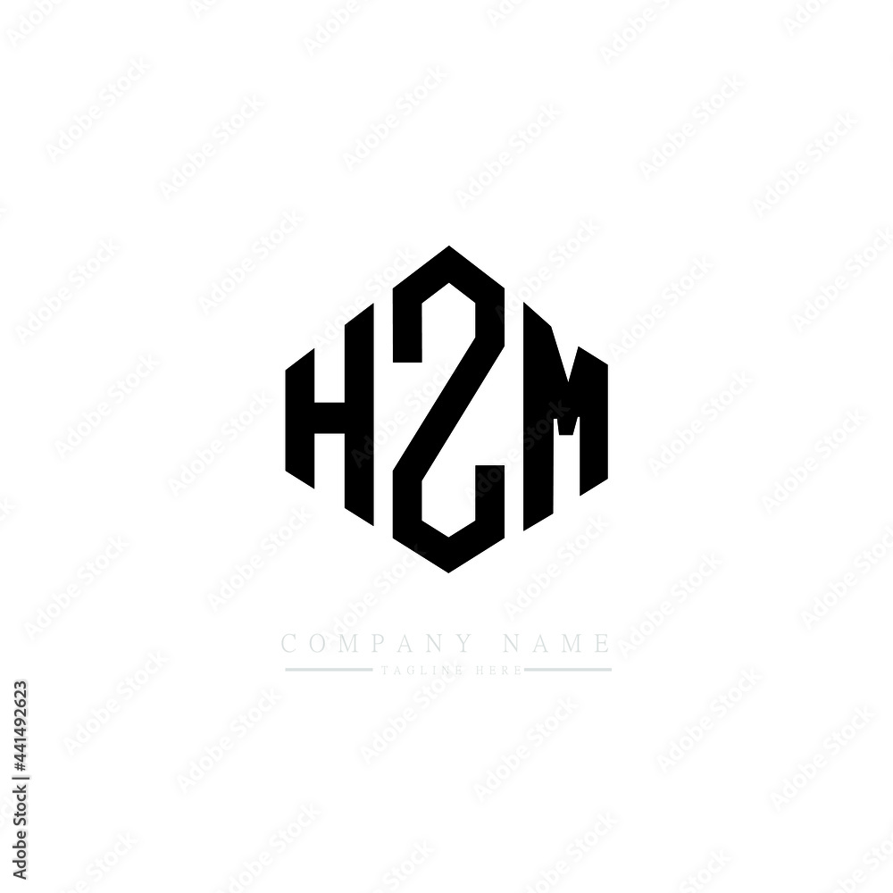 HZM letter logo design with polygon shape. HZM polygon logo monogram. HZM cube logo design. HZM hexagon vector logo template white and black colors. HZM monogram. HZM business and real estate logo. 