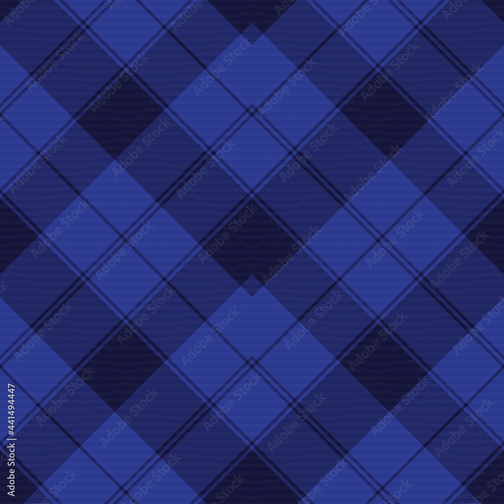 Blue Chevron Plaid Tartan textured Seamless Pattern Design Blue Chevron Plaid Tartan textured Seamless Pattern Design