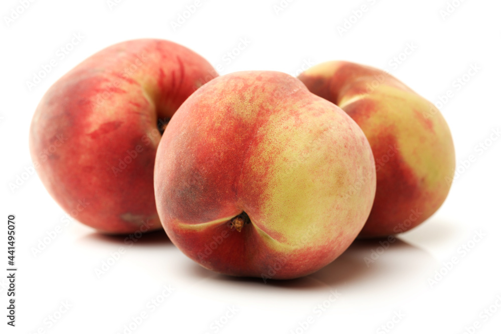 peaches isolated on white background peaches isolated on white background