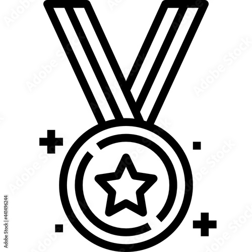 medal line icon