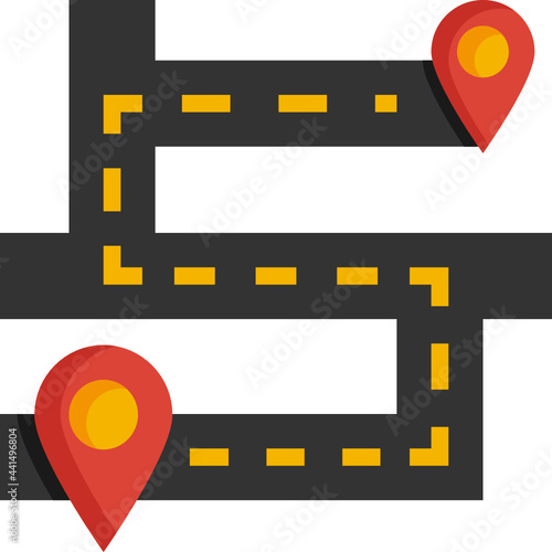 road flat icon