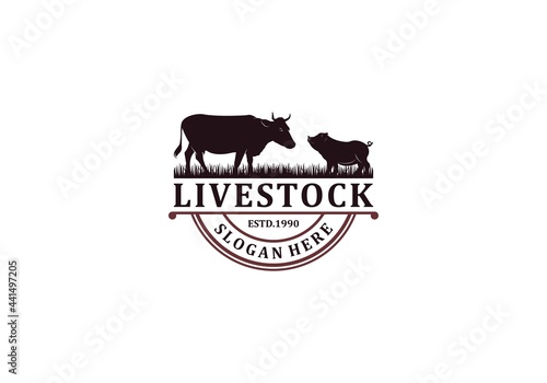 livestock logo in white background
