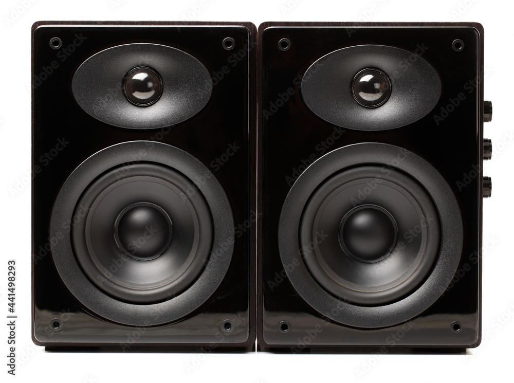 audio speaker isolated on white background