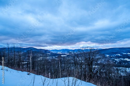 winter landscape in the mountains