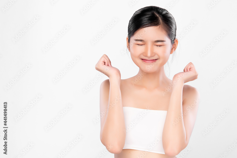Beautiful young asian woman with clean fresh skin on white background, Face care, Facial treatment, Cosmetology, beauty and spa, Asian women portrait. Beautiful young asian woman with clean fresh skin on white background, Face care, Facial treatment, Cosmetology, beauty and spa, Asian women portrait.